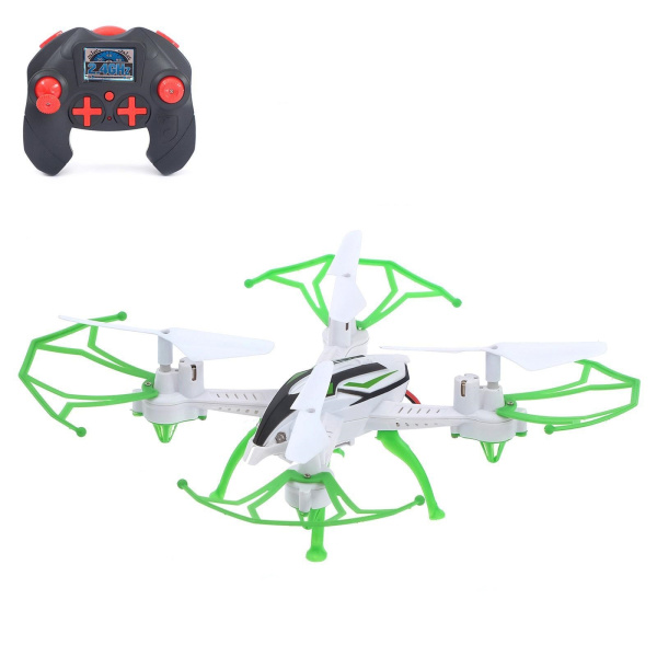 Квадракоптер радиоуправляемый SKYDRONE, работает от аккумулятора, цвет зелёный 6918186