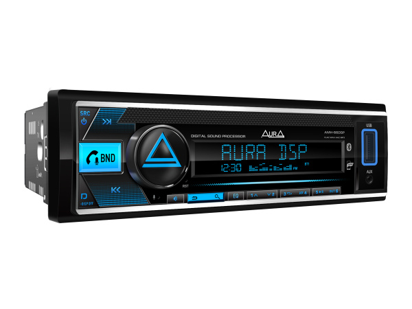 Автомобильный процессорный BT/USB/FM ресивер AMH-66DSP (2021)