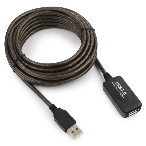 Шнур USB А шт - А гн 5м удлинитель с усилителем Cablexpert