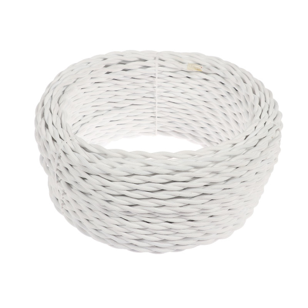 Провод Ретро 2x1.5 Luazon Lighting белый