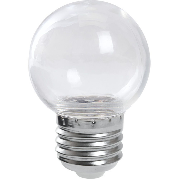Лампа светодиодная LB-37 1w E27 220V(шар) 2700К прозрачная 38119