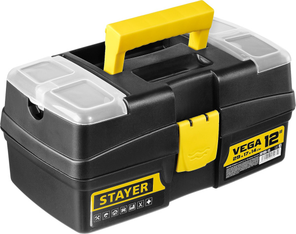Ящик для инструмента ″VEGA-12″ пластиковый, STAYER 38105-13_01